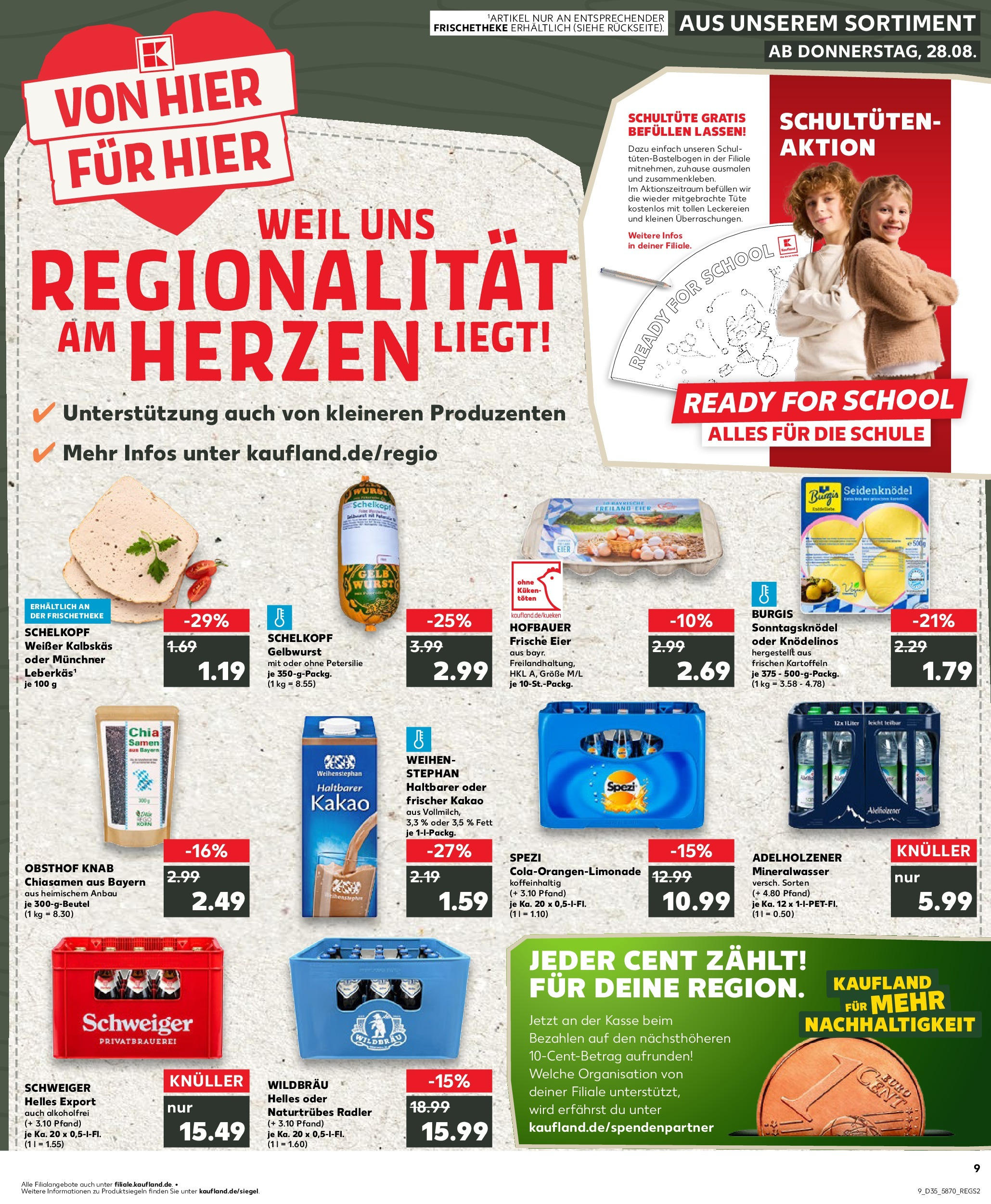 Prospekt Kaufland ab 28.08.2025 » Angebote und Werbung Online | Seite: 1 | Produkte: Eier, Adelholzener, Radler, Petersilie Prospekt Kaufland ab 28.08.2025 » Angebote Online zum Blättern | Seite: 1 | Produkte: Eier, Adelholzener, Radler, Petersilie