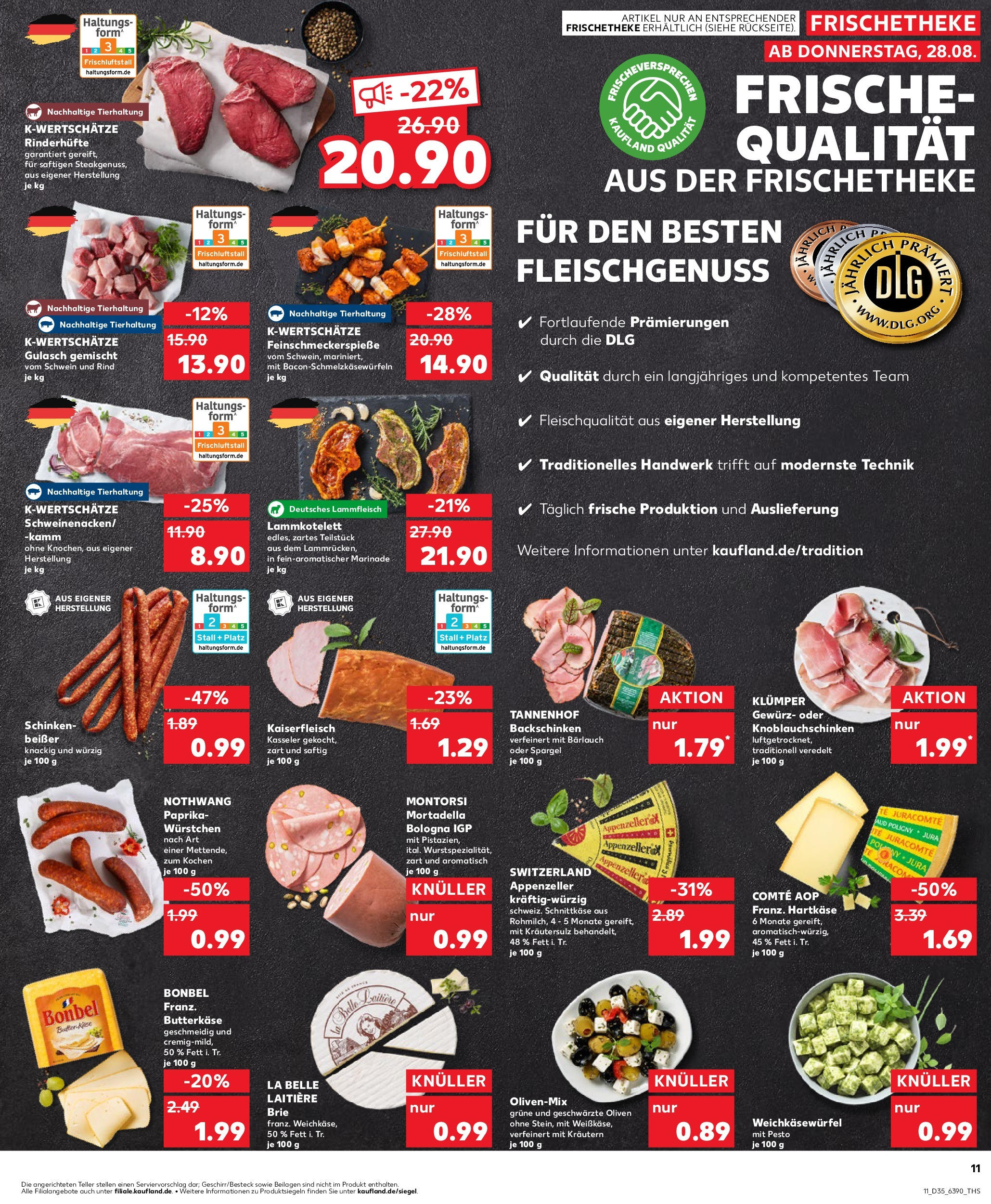 Prospekt Kaufland ab 28.08.2025 » Angebote und Werbung Online | Seite: 11 | Produkte: Butter, Spargel, Paprika, Schinken Prospekt Kaufland ab 28.08.2025 » Angebote Online zum Blättern | Seite: 11 | Produkte: Butter, Spargel, Paprika, Schinken