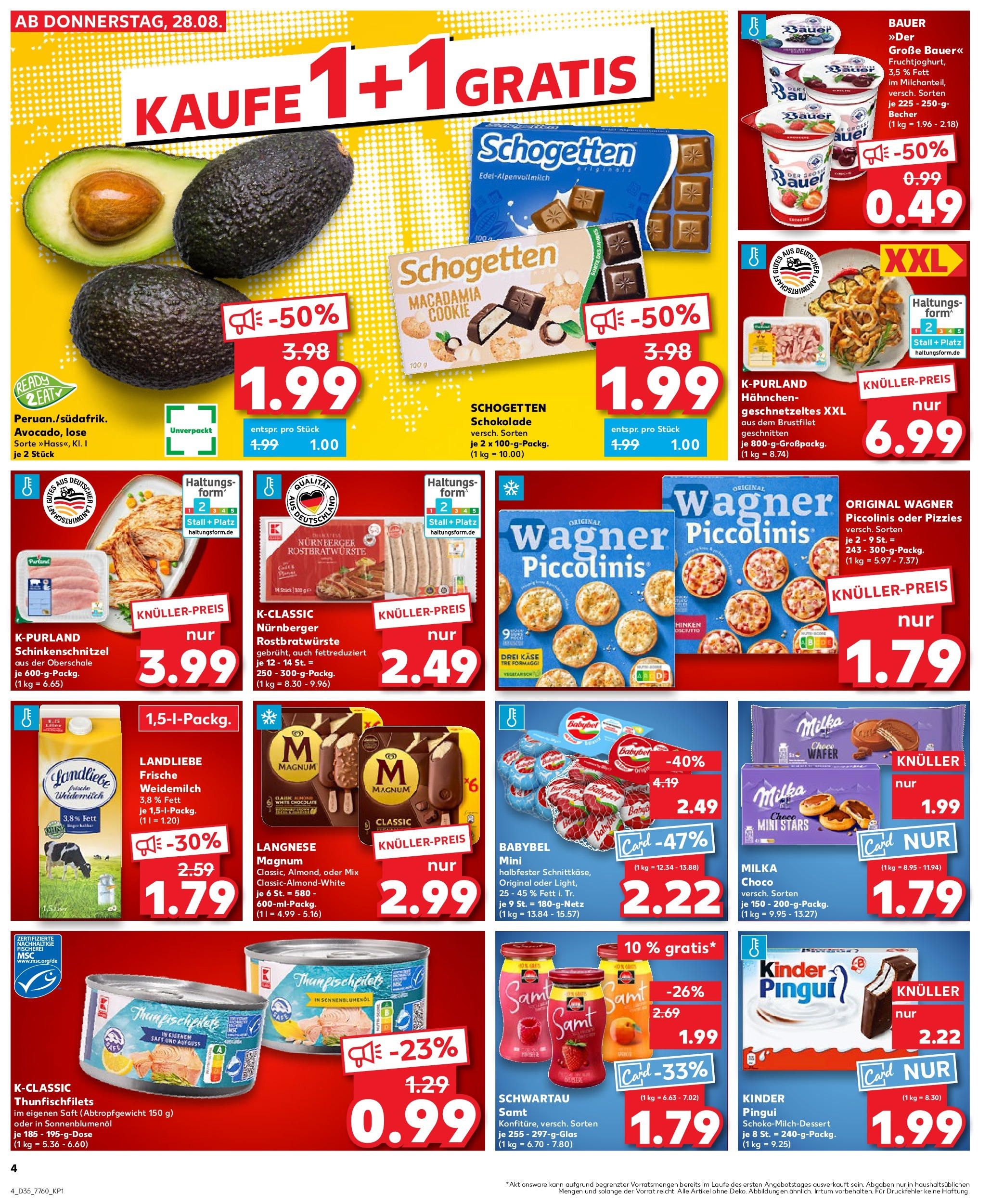 Prospekt Kaufland ab 28.08.2025 » Angebote und Werbung Online | Seite: 5 | Produkte: Hahnchen, Käse, Schwartau samt, Pizza Prospekt Kaufland ab 28.08.2025 » Angebote Online zum Blättern | Seite: 5 | Produkte: Hahnchen, Käse, Schwartau samt, Pizza