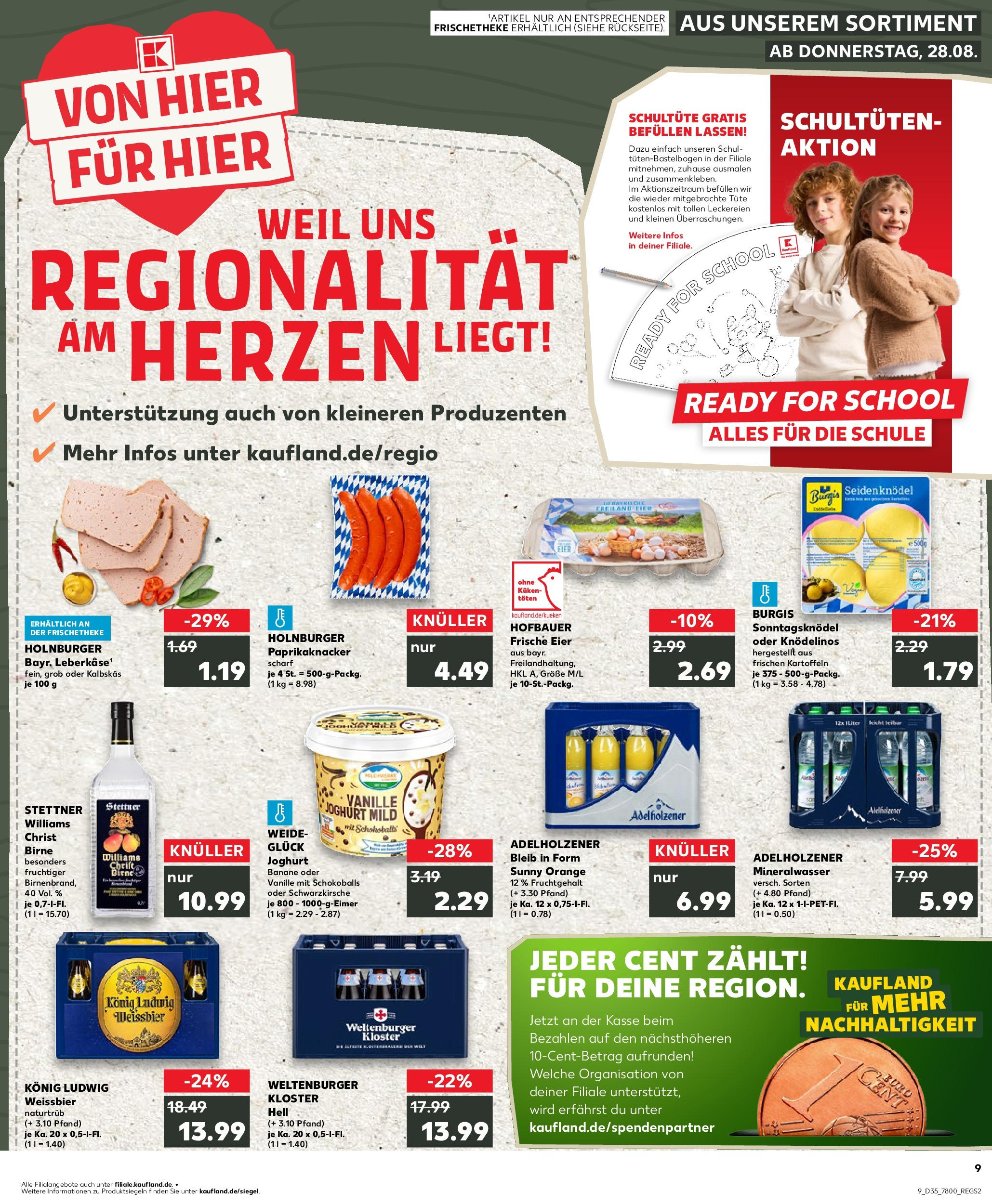 Prospekt Kaufland ab 28.08.2025 » Angebote und Werbung Online | Seite: 1 | Produkte: Joghurt, Eier, Weißbier, Birne Prospekt Kaufland ab 28.08.2025 » Angebote Online zum Blättern | Seite: 1 | Produkte: Joghurt, Eier, Weißbier, Birne