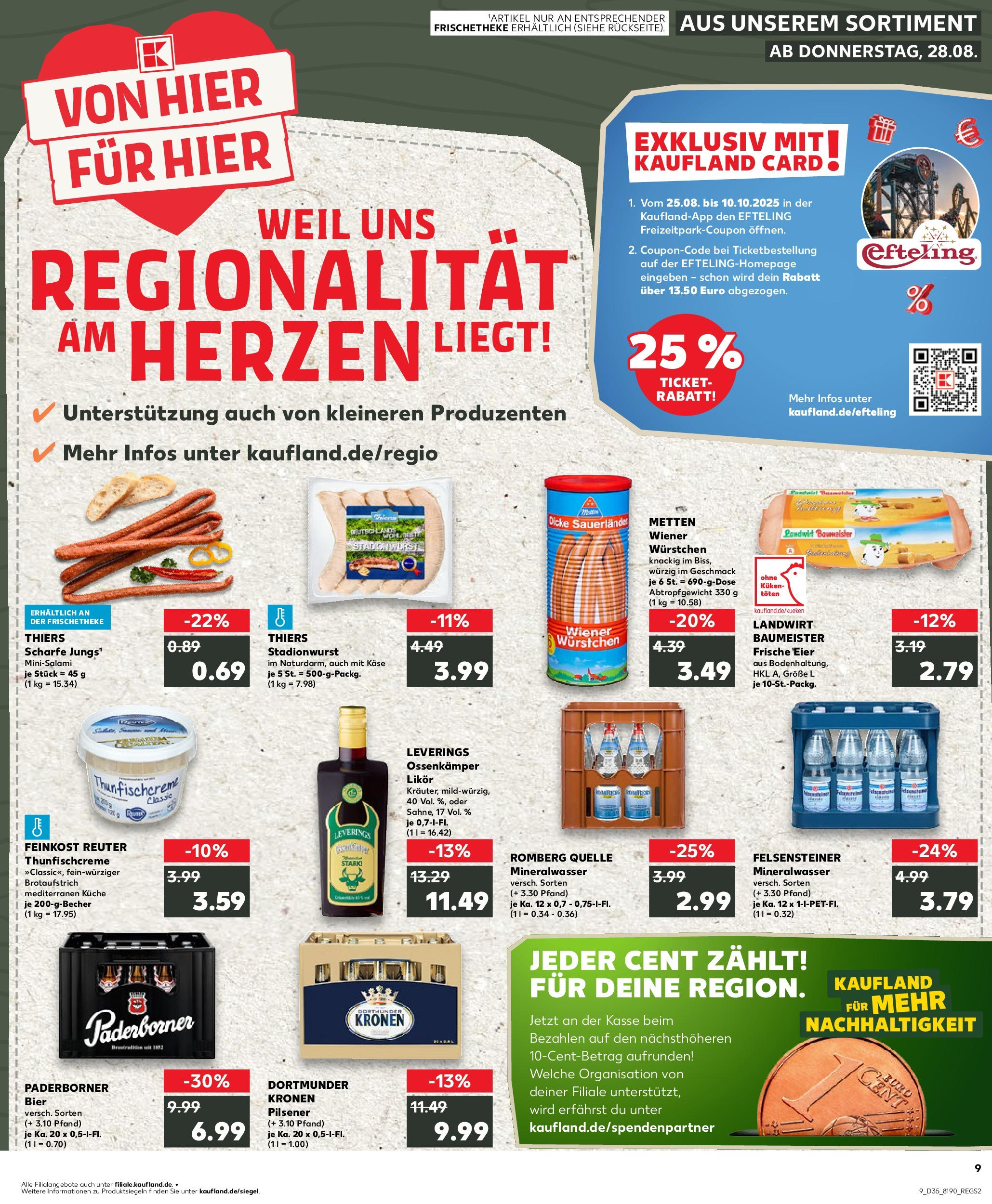 Prospekt Kaufland ab 28.08.2025 » Angebote und Werbung Online | Seite: 9 | Produkte: Bier, Likör, Küche, Mineralwasser Prospekt Kaufland ab 28.08.2025 » Angebote Online zum Blättern | Seite: 9 | Produkte: Bier, Likör, Küche, Mineralwasser