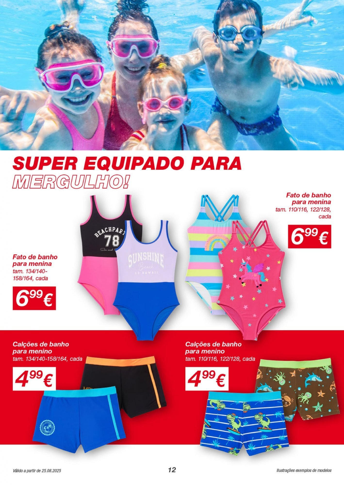 KIK - folheto  » de 24/08/2025 - 31/08/2025 | Página: 12 | Produtos: Calções, Banho, Fato de banho, Fato