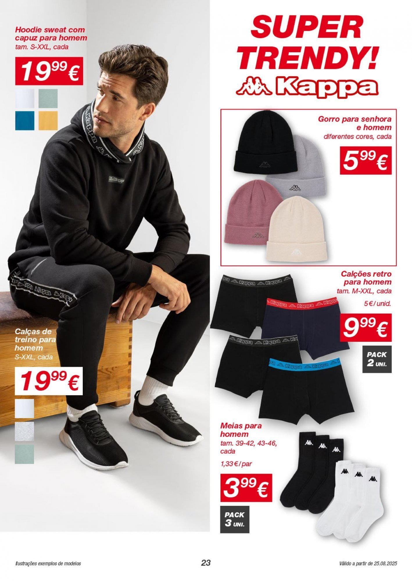 KIK - folheto  » de 24/08/2025 - 31/08/2025 | Página: 23 | Produtos: Calças, Capuz, Pá, Gorro