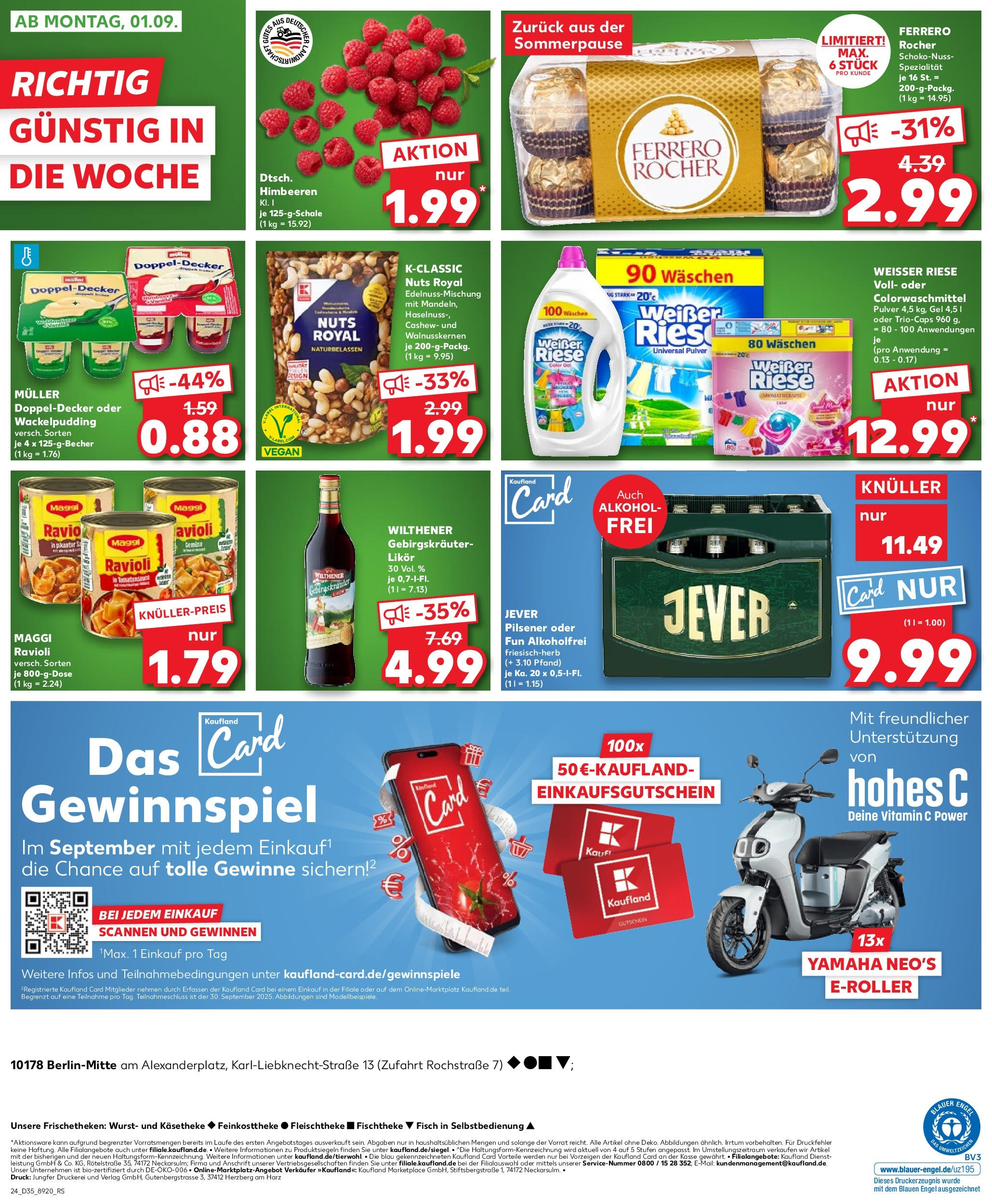 Prospekt Kaufland ab 28.08.2025 » Angebote und Werbung Online | Seite: 24 | Produkte: Wilthener, Fisch, Wurst, Hohes c Prospekt Kaufland ab 28.08.2025 » Angebote Online zum Blättern | Seite: 24 | Produkte: Wilthener, Fisch, Wurst, Hohes c