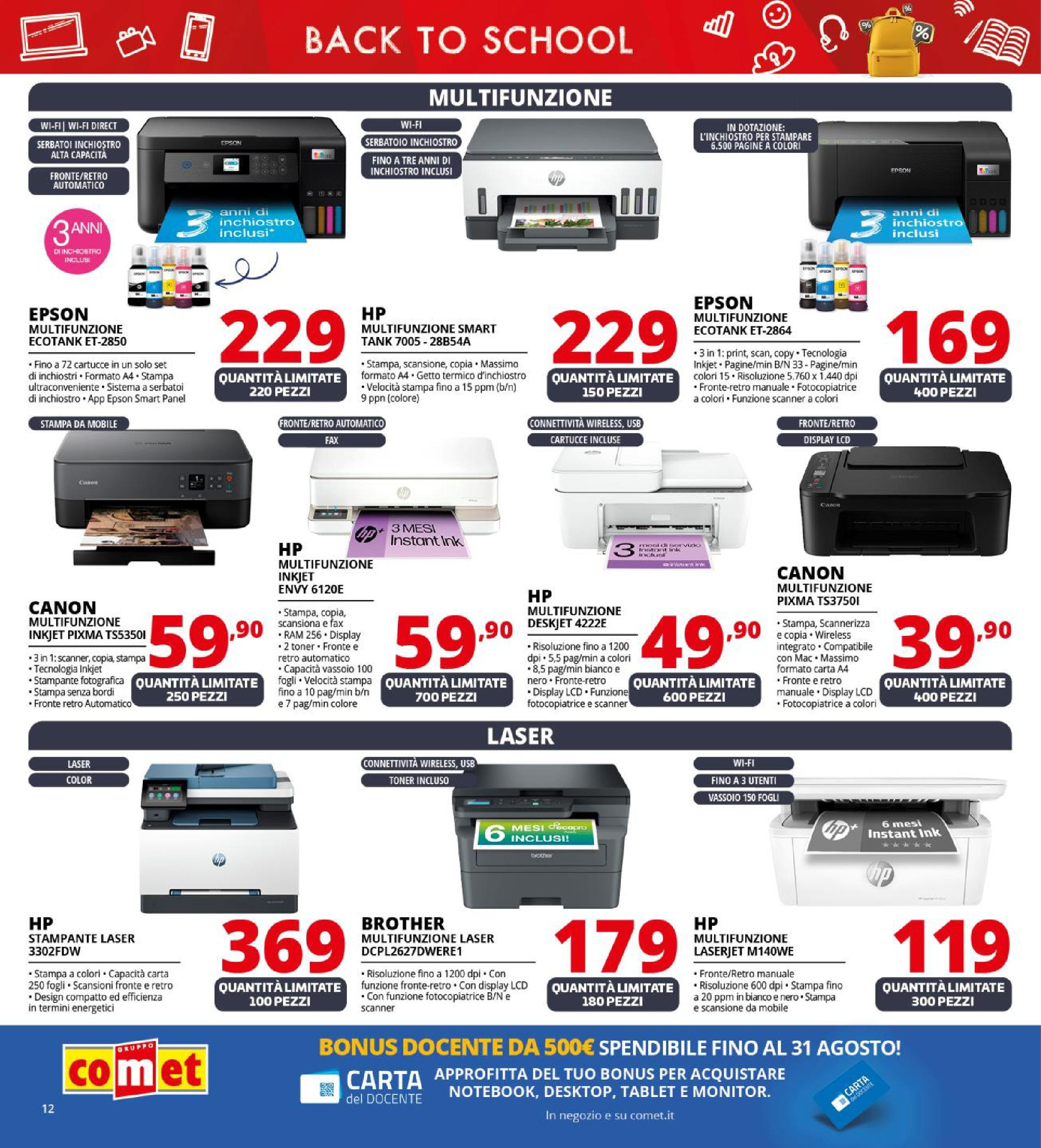 Comet - Buoni che fanno scuola da Comet! dal 20/08/2025 anteprima > nuovo offerte!⏳ | Pagina: 12 | Prodotti: Tablet, USB, Toner, Vassoio Nuovo Comet - Buoni che fanno scuola da Comet! dal 20/08/2025 > offerte anteprima 🛍️ | Pagina: 12 | Prodotti: Tablet, USB, Toner, Vassoio
