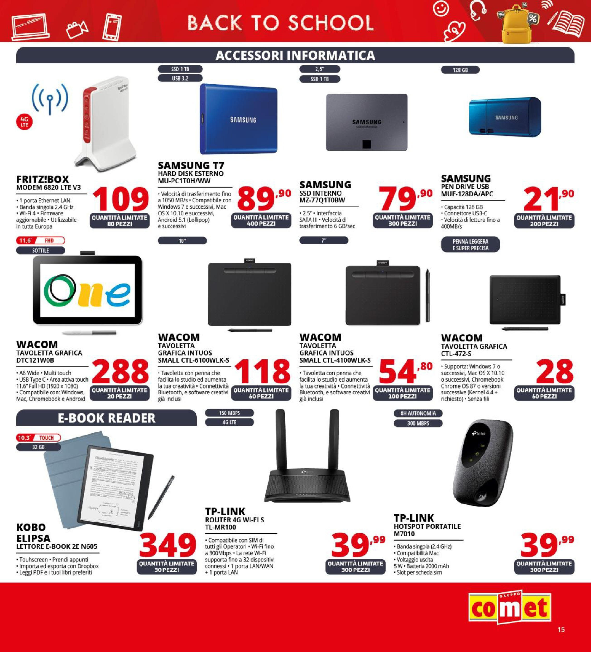 Comet - Buoni che fanno scuola da Comet! dal 20/08/2025 anteprima > nuovo offerte!⏳ | Pagina: 15 | Prodotti: Router, Connettore, USB, Samsung Nuovo Comet - Buoni che fanno scuola da Comet! dal 20/08/2025 > offerte anteprima 🛍️ | Pagina: 15 | Prodotti: Router, Connettore, USB, Samsung
