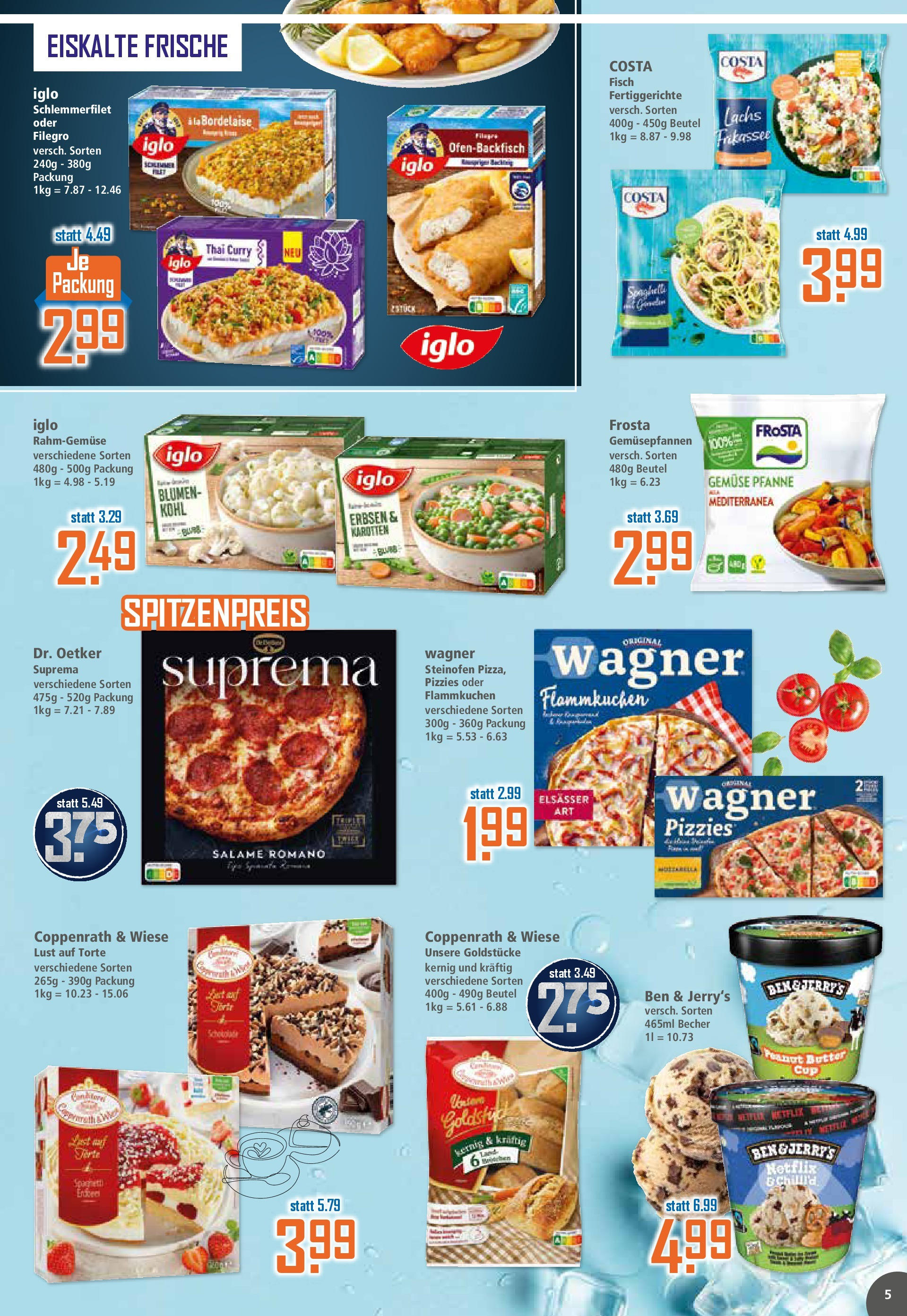 Klaas & Kock Prospekt 	 (ab 01.09.2025) zum Blättern | Seite: 5 | Produkte: Iglo, Blumen, Ben & Jerry's, Fertiggerichte
