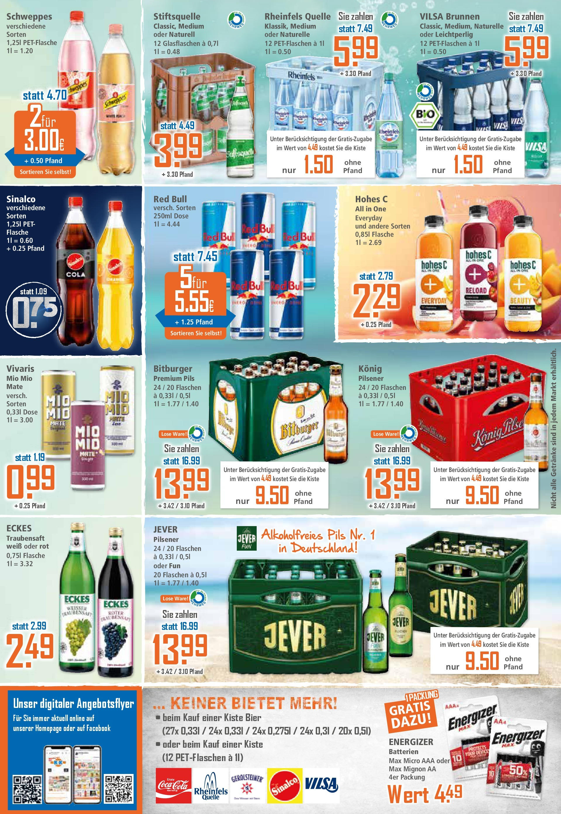 Klaas & Kock Prospekt 	 (ab 01.09.2025) zum Blättern | Seite: 12 | Produkte: Sinalco, Bitburger, Hohes c, Gerolsteiner