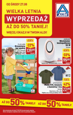 Pogląd oferty "Aldi - Wielka wyprzedaż w ALDI" - ważna od 19.08.2025