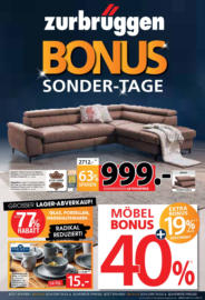 Zurbrüggen: Bonus Sonder-Tage