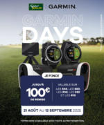 Golf Plus GARMIN DAYS : jusqu'à 100€ de remise immédiate jusqu'au 12/09/25 - au 12.09.2025