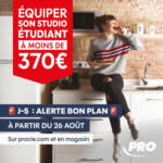 PRO&Cie Alerte bon plan studio étudiant à moins de 370 € ! - au 31.08.2025