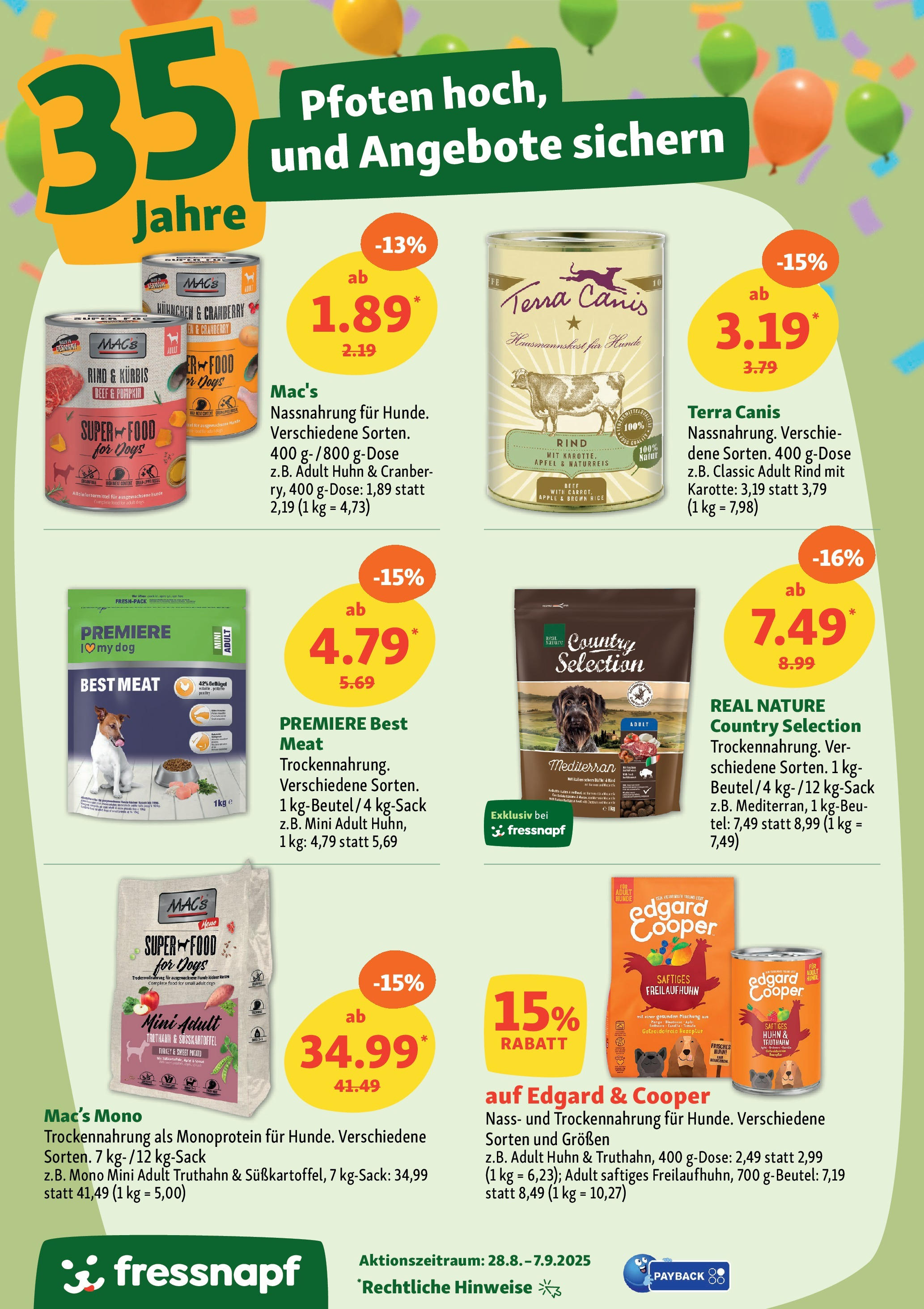 Fressnapf - Fressnapf: Pfoten hoch, Preise runter! (ab 27.08.2025) zum Blättern | Seite: 12 | Produkte: Äpfel, Apple, Kürbis, Karotte