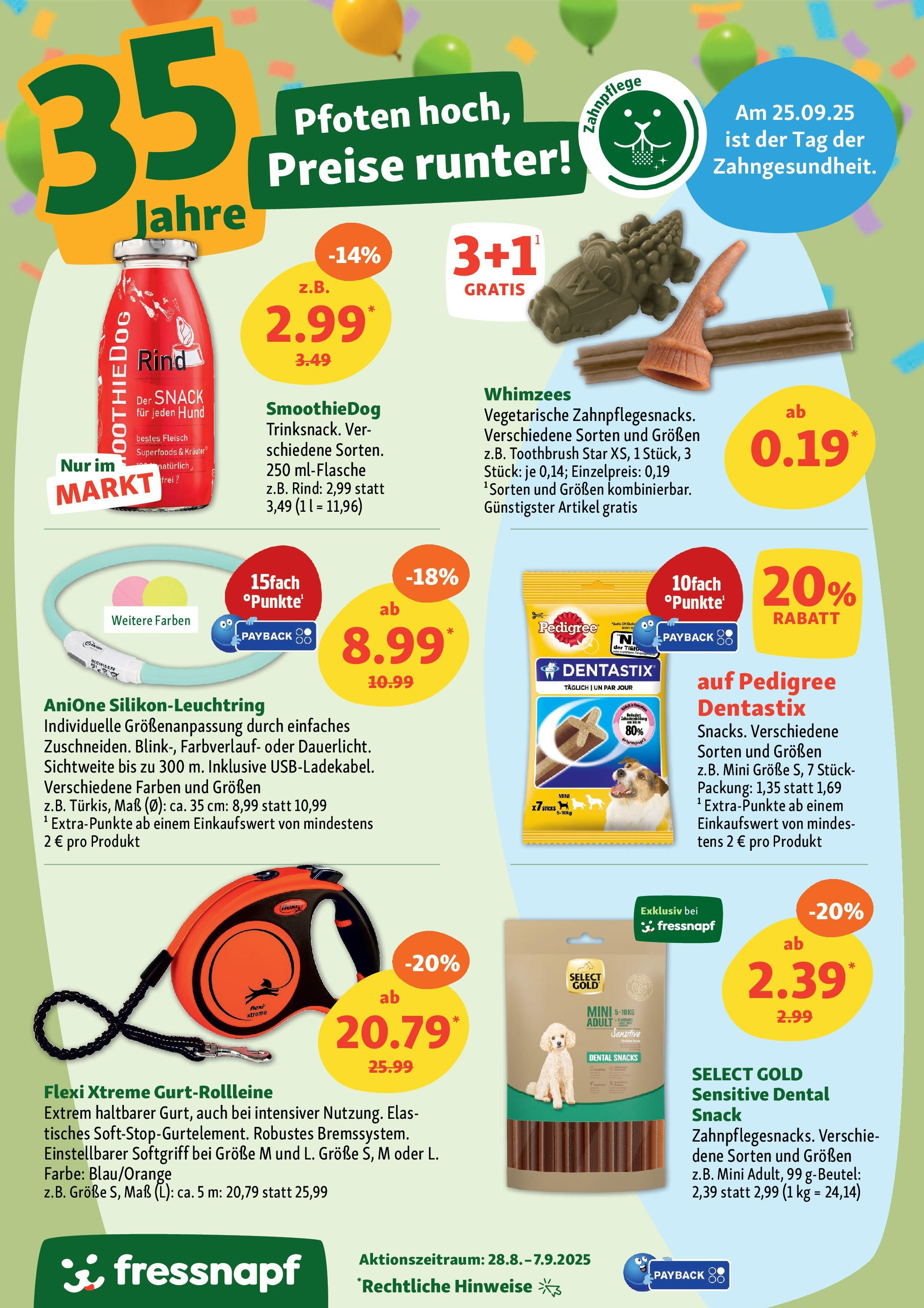 Fressnapf - Fressnapf: Pfoten hoch, Preise runter! (ab 27.08.2025) zum Blättern | Seite: 15 | Produkte: Pedigree, Fleisch