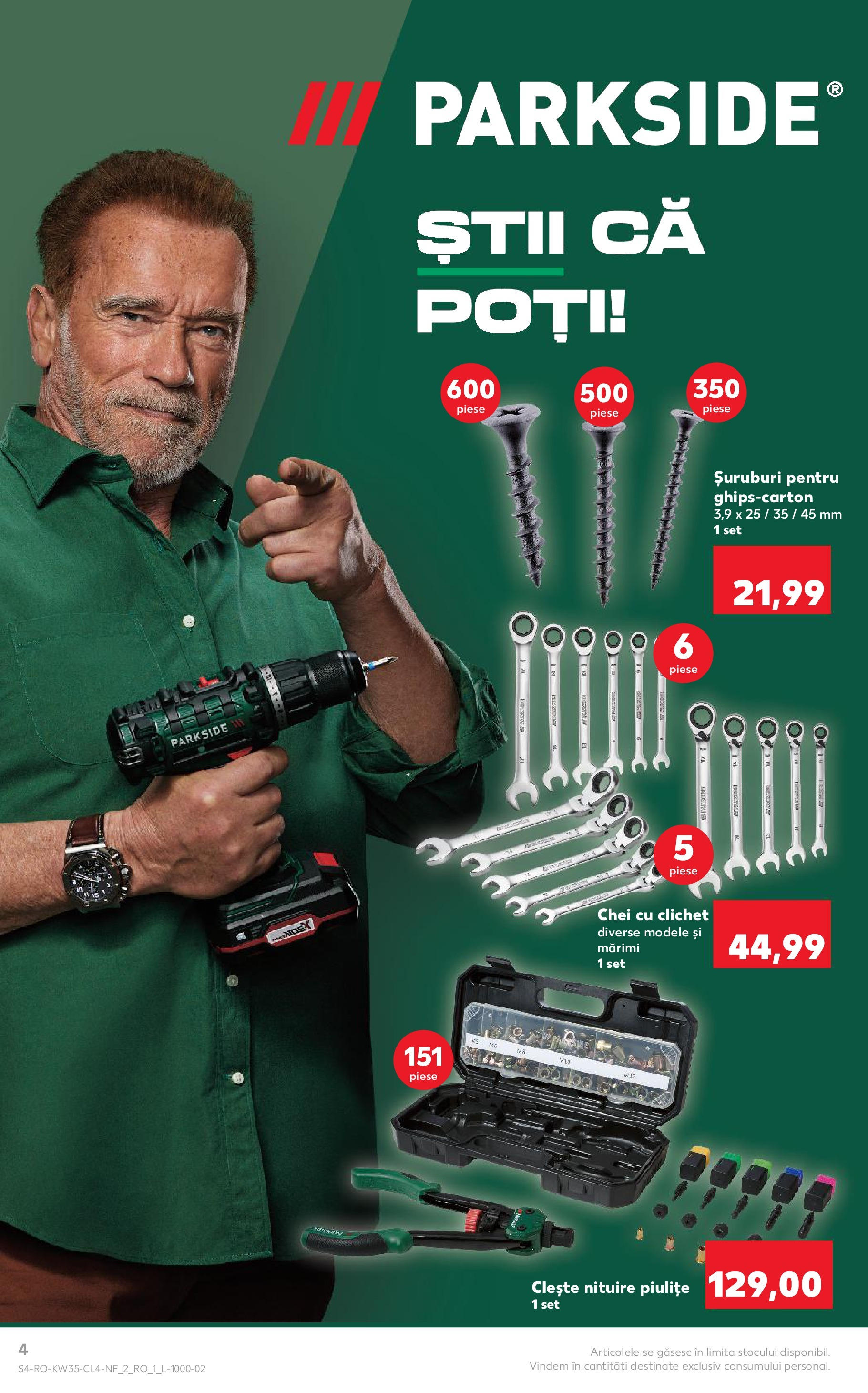 Catalog Kaufland - Tulcea 26.08.2025 - Revista si Oferta | Pagină: 4 | Produse: Clește