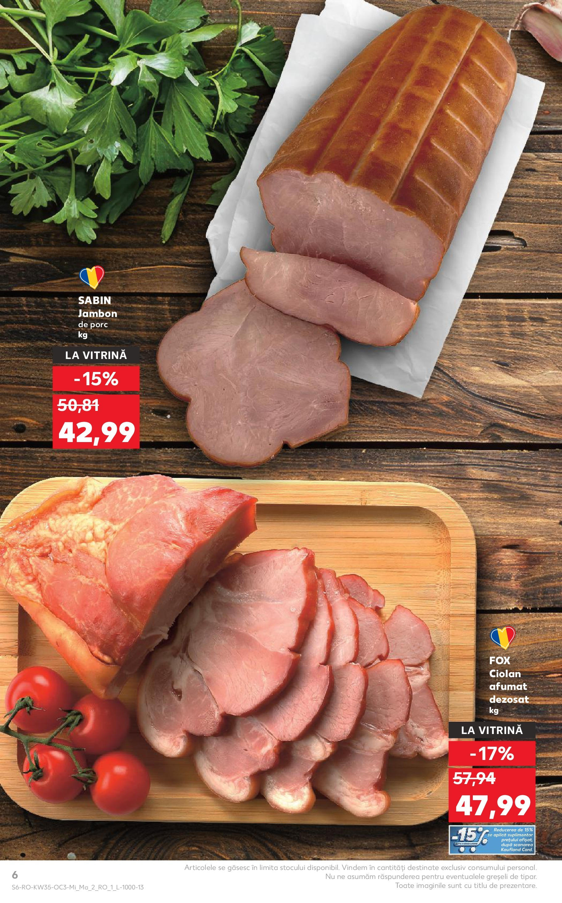 Catalog Kaufland - Târgu Mureș 27.08.2025 - Revista si Oferta | Pagină: 6 | Produse: Vitrină