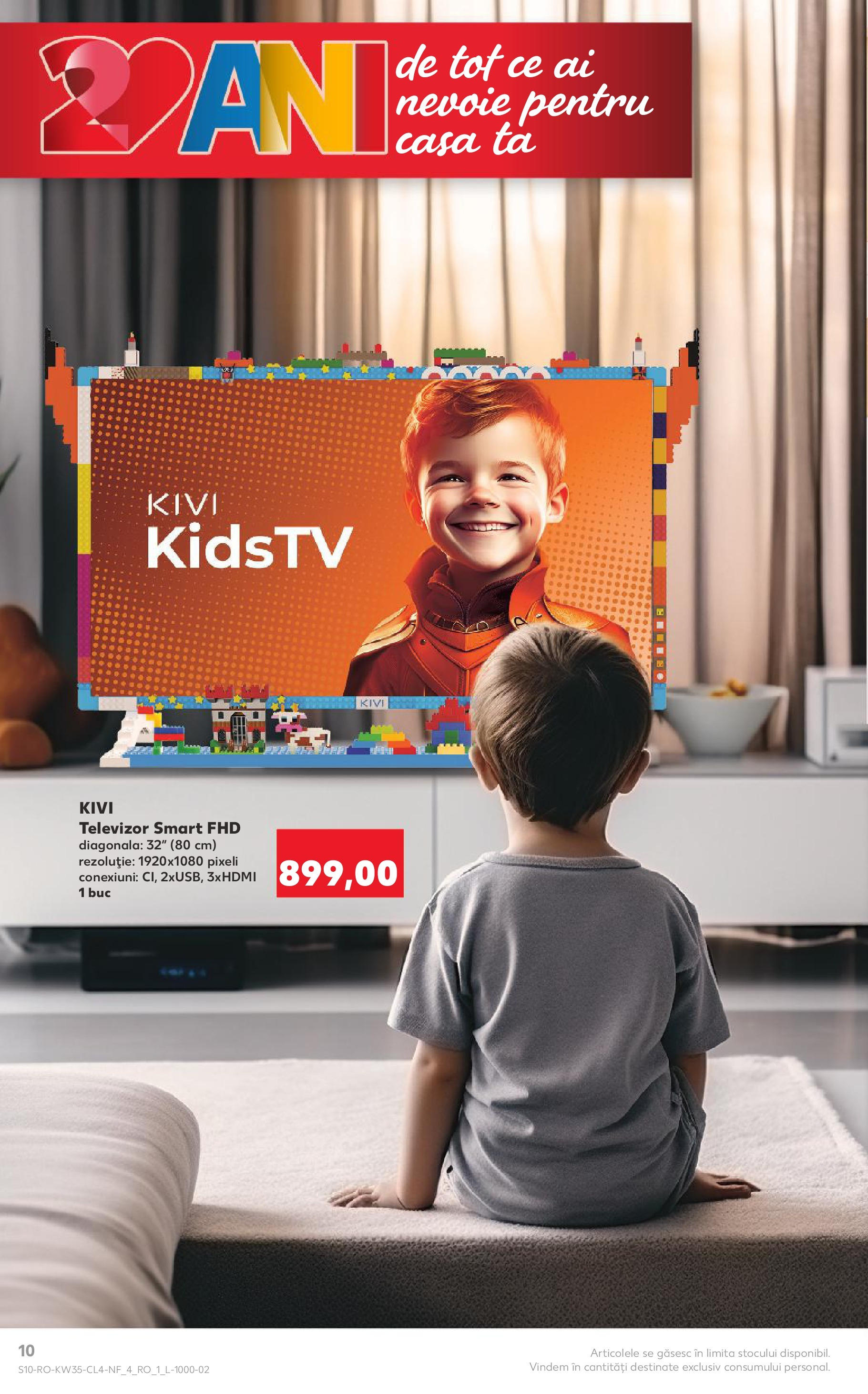 Catalog Kaufland - Tulcea 26.08.2025 - Revista si Oferta | Pagină: 10 | Produse: Televizor