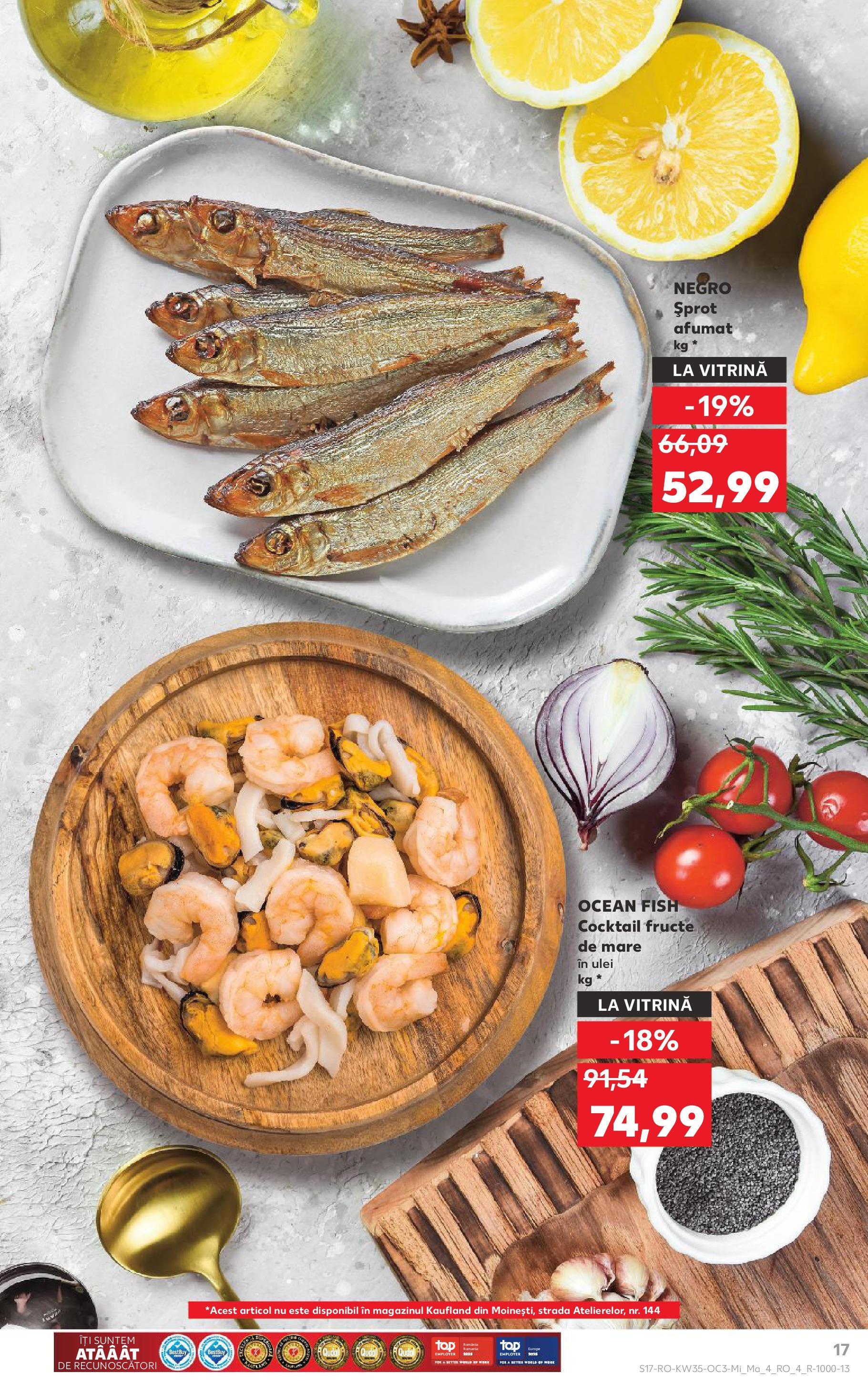 Catalog Kaufland - Târgu Mureș 27.08.2025 - Revista si Oferta | Pagină: 17 | Produse: Vitrină, Ulei, Fructe, Fructe De Mare