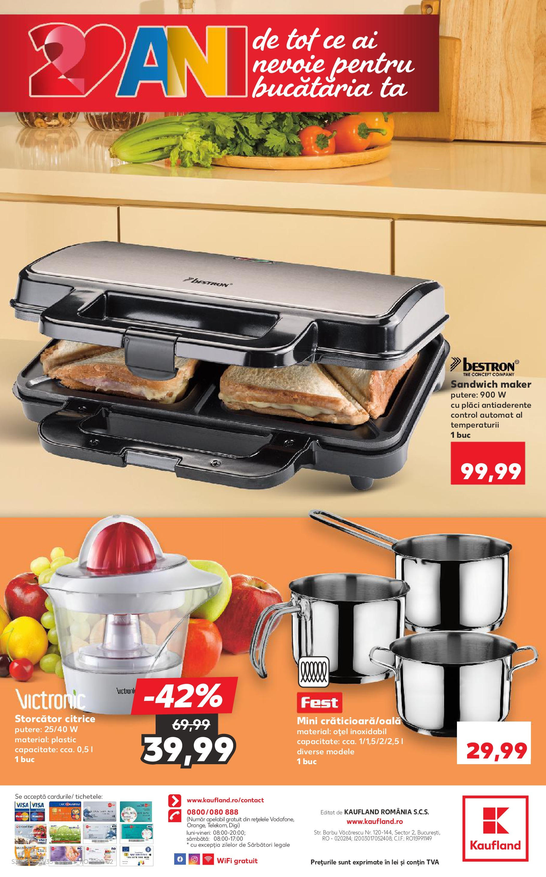 Catalog Kaufland - Tulcea 26.08.2025 - Revista si Oferta | Pagină: 32 | Produse: Storcător