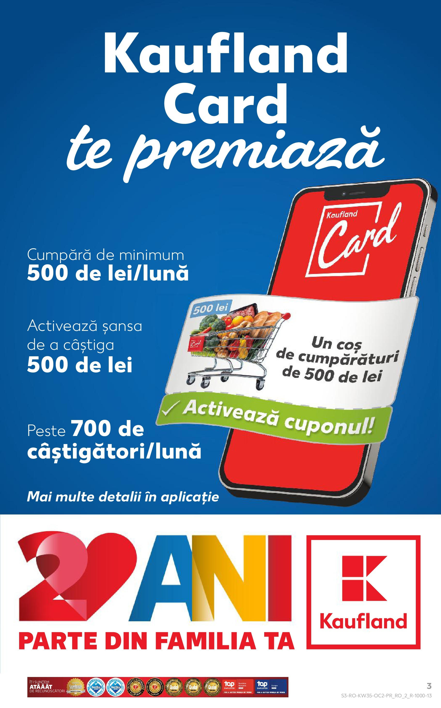 Catalog Kaufland - Deva 27.08.2025 - Revista si Oferta | Pagină: 3 | Produse: Coș, Pește
