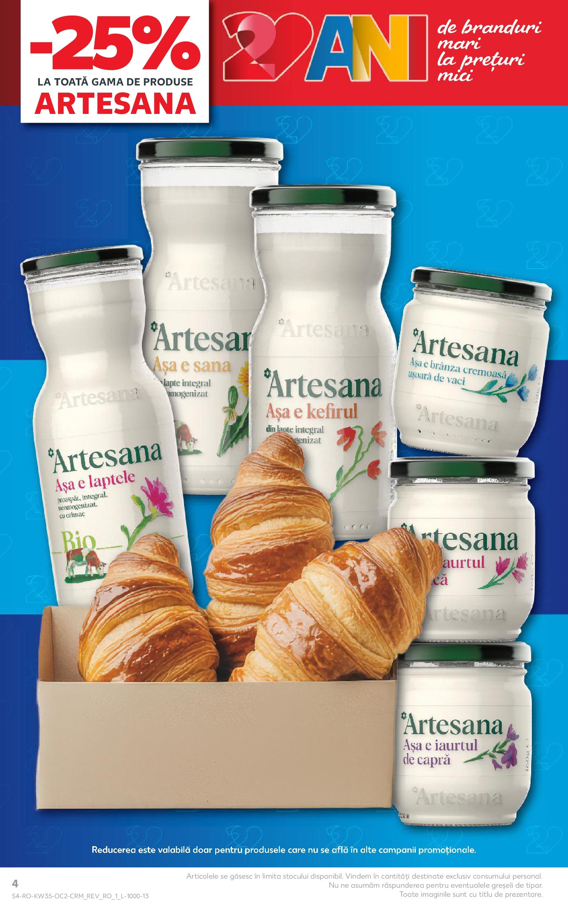 Catalog Kaufland - Deva 27.08.2025 - Revista si Oferta | Pagină: 4 | Produse: Mici, Lapte, Brânză, Iaurt