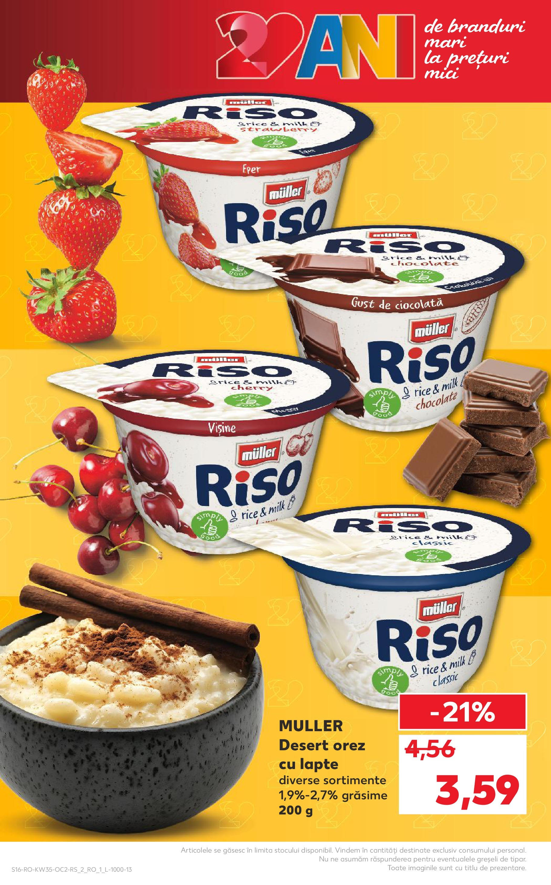 Catalog Kaufland - Deva 27.08.2025 - Revista si Oferta | Pagină: 16 | Produse: Mici, Lapte, Ciocolată, Orez