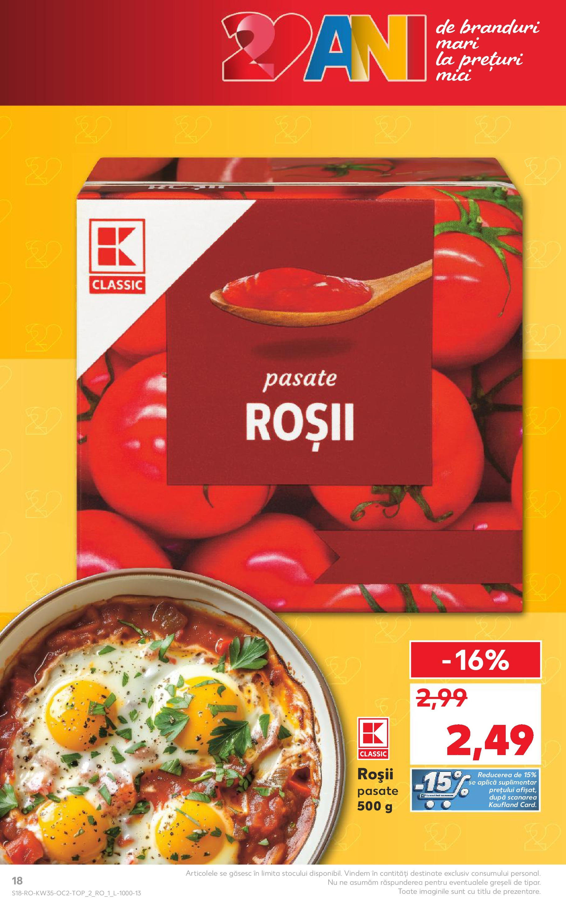 Catalog Kaufland - Deva 27.08.2025 - Revista si Oferta | Pagină: 18 | Produse: Roșii
