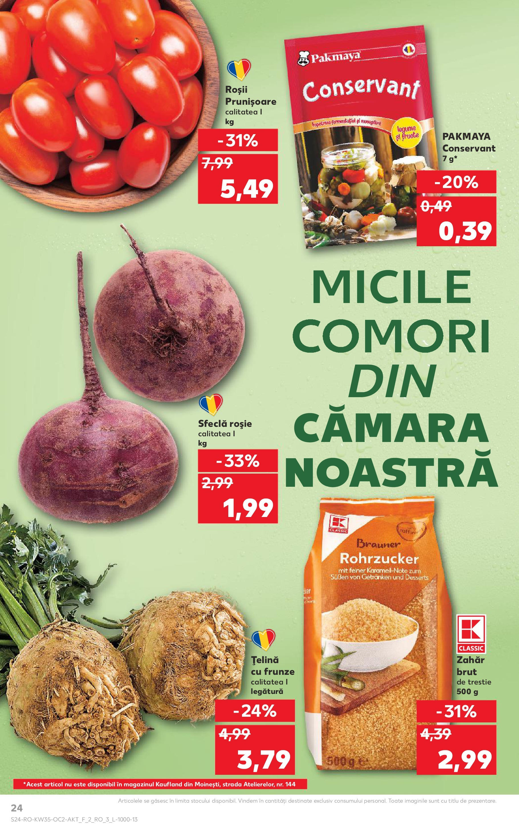 Catalog Kaufland - Bârlad 27.08.2025 - Revista si Oferta | Pagină: 24 | Produse: Țelină, Roșii, Zahăr, Sfeclă