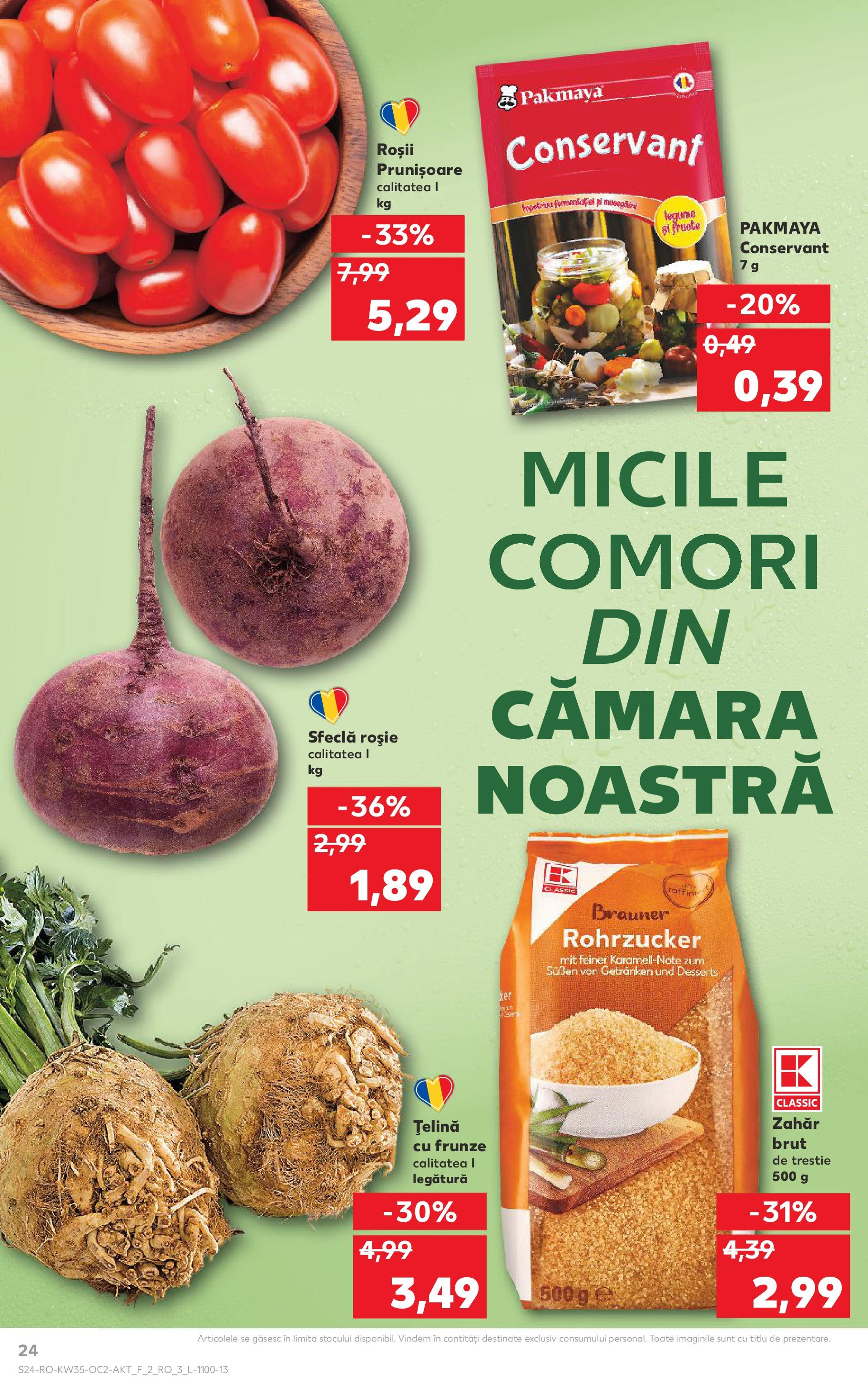 Catalog Kaufland - Deva 27.08.2025 - Revista si Oferta | Pagină: 24 | Produse: Țelină, Roșii, Legume, Fructe