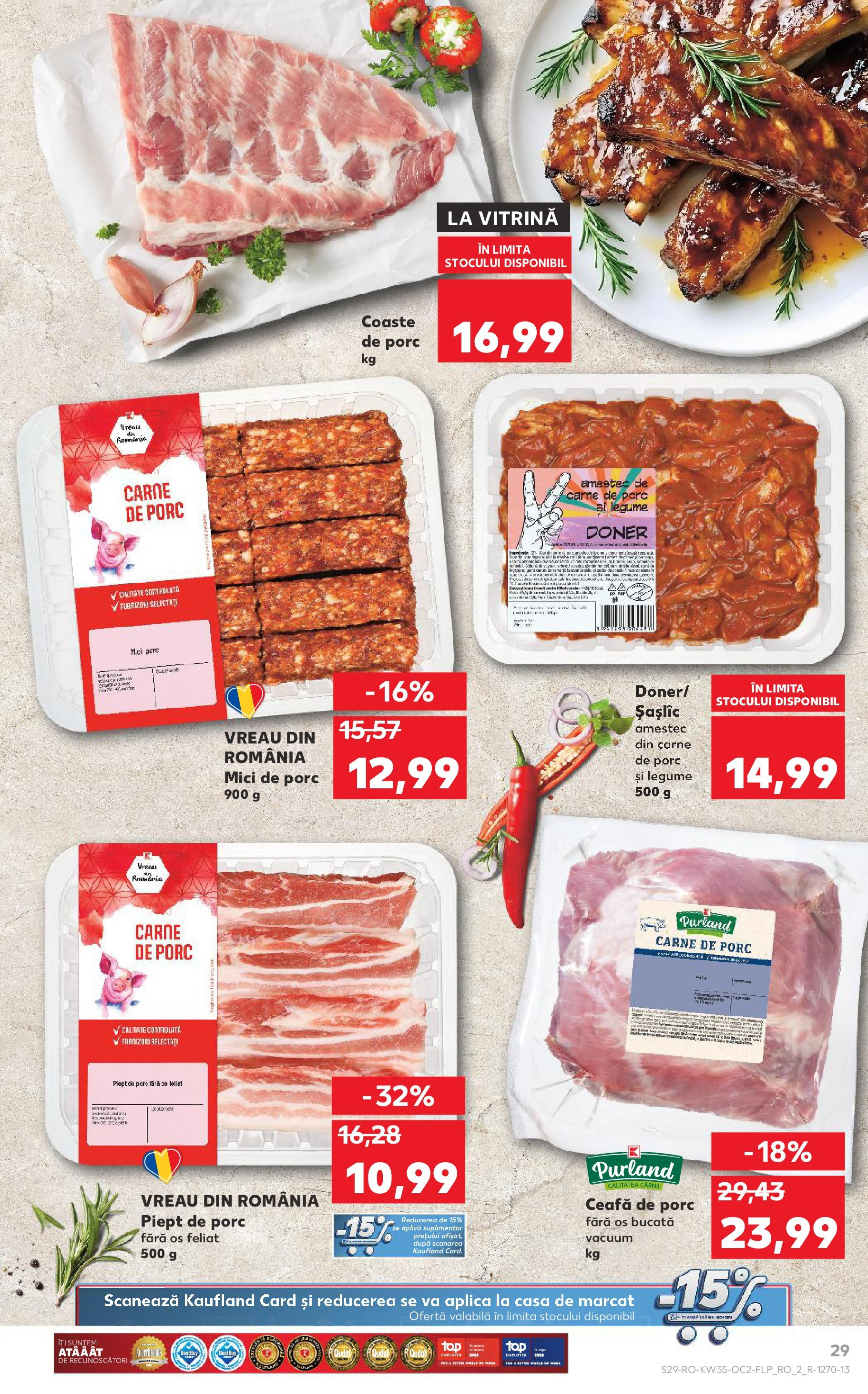 Catalog Kaufland - Deva 27.08.2025 - Revista si Oferta | Pagină: 29 | Produse: Keçeli kalem, Vitrină, Mici, Legume