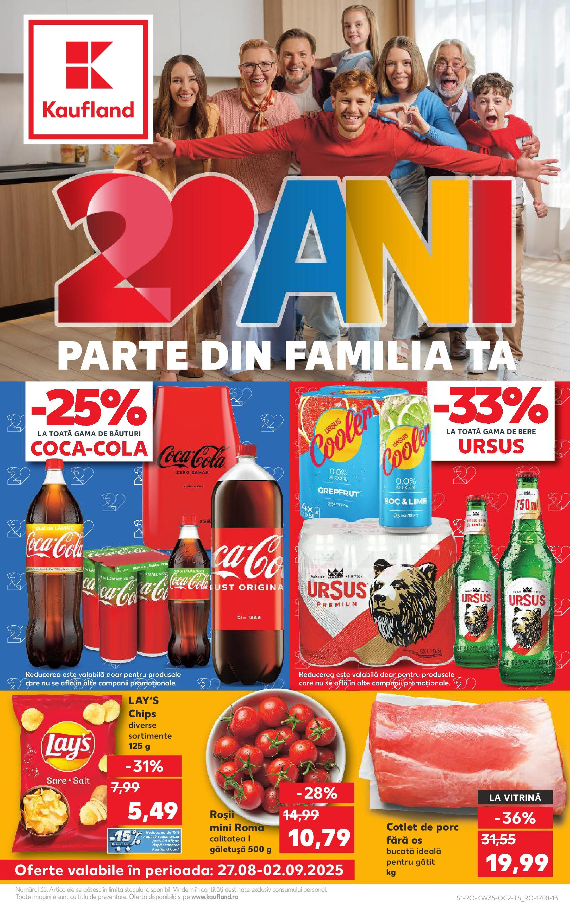 Catalog Kaufland - Pitești 27.08.2025 - Revista si Oferta | Pagină: 1 | Produse: Bere, Grepfrut, Zahăr, Lămâie