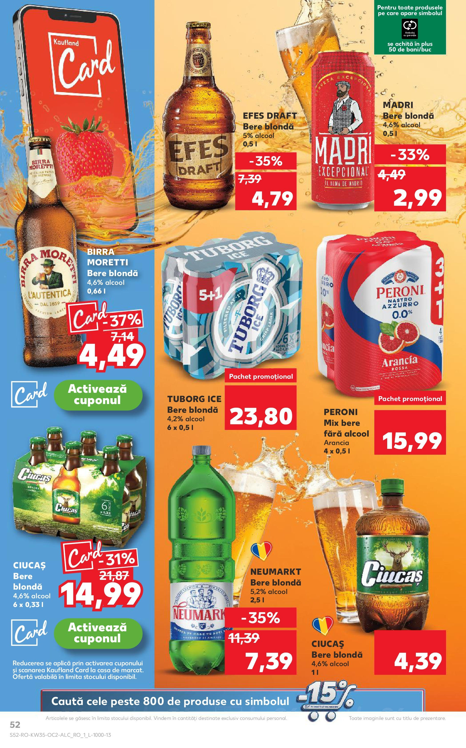 Catalog Kaufland - Deva 27.08.2025 - Revista si Oferta | Pagină: 52 | Produse: Bere, Pește