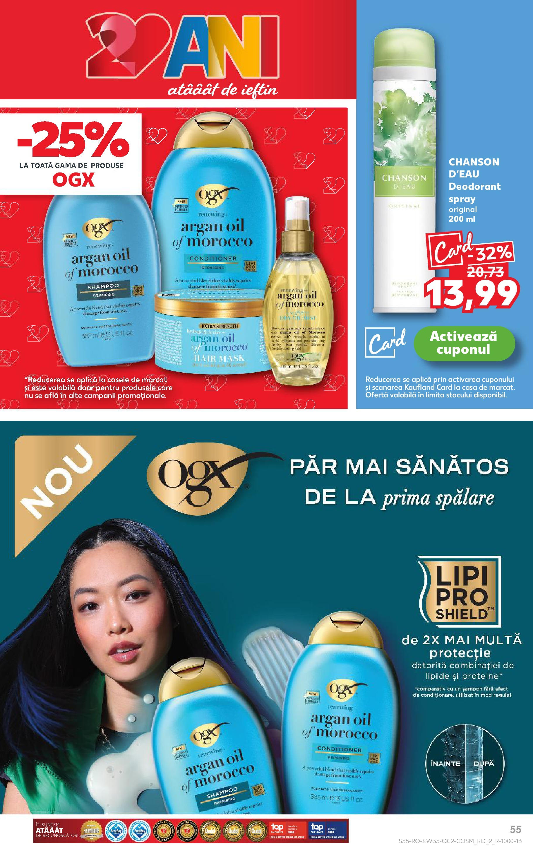 Catalog Kaufland - Deva 27.08.2025 - Revista si Oferta | Pagină: 55 | Produse: Șampon, Deodorant