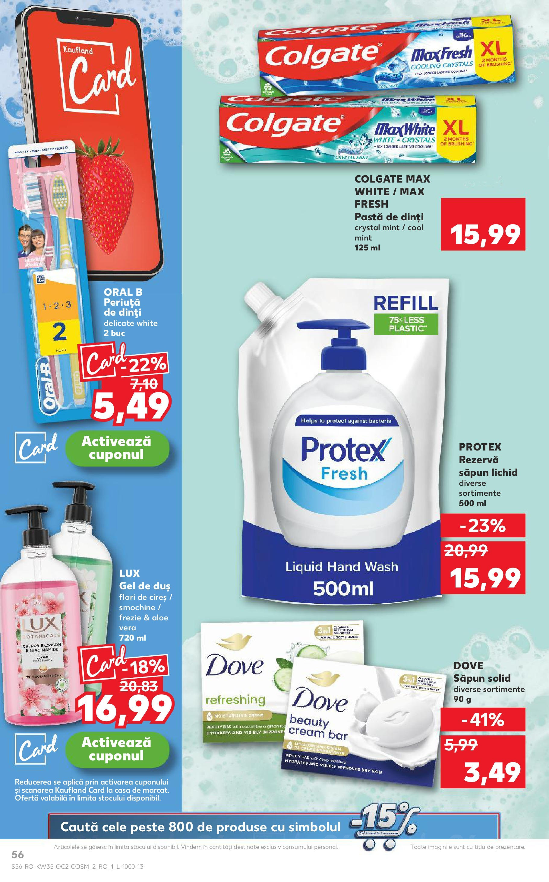 Catalog Kaufland - Deva 27.08.2025 - Revista si Oferta | Pagină: 56 | Produse: Săpun solid, Aloe vera, Pește, Rezervă săpun