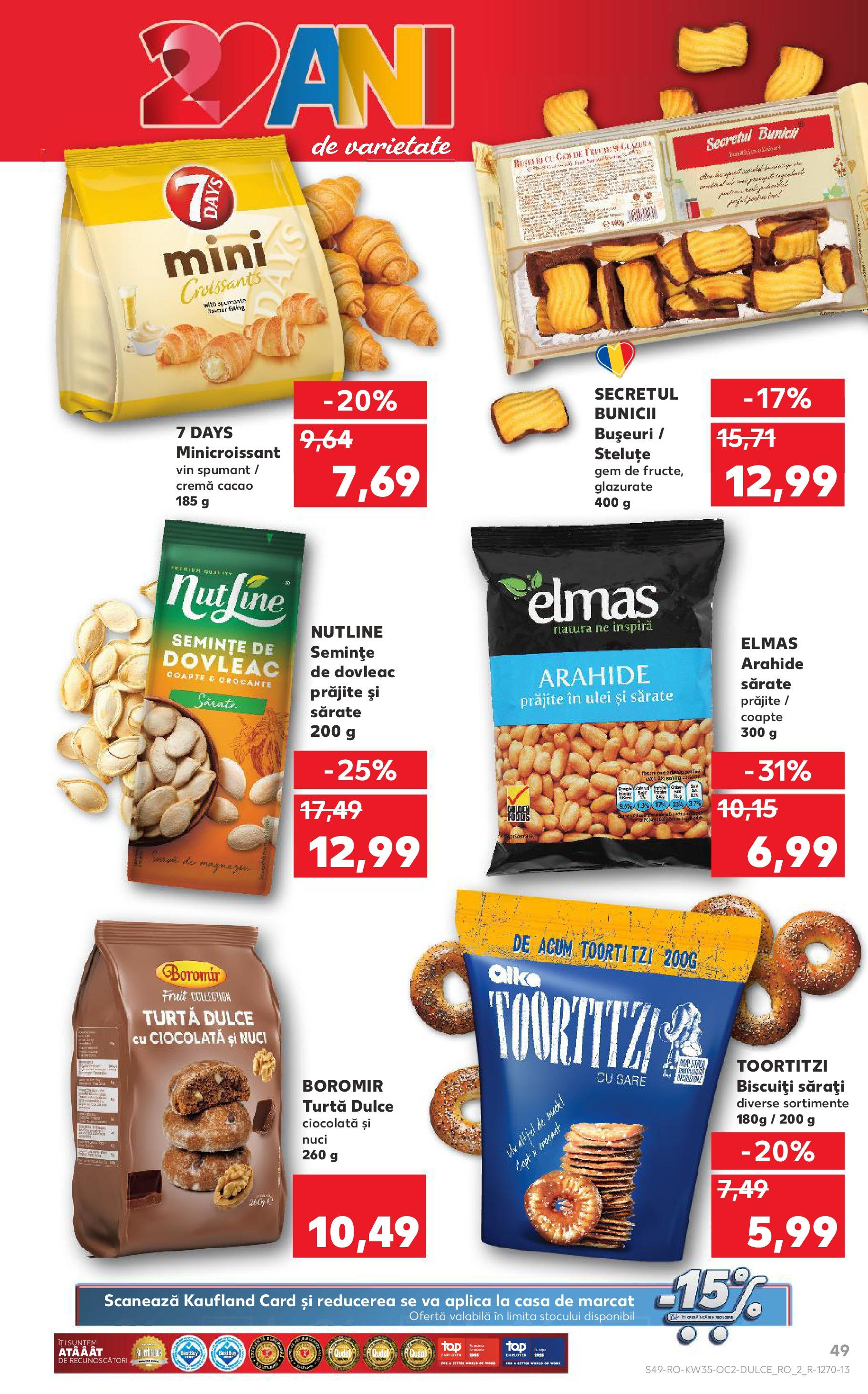 Catalog Kaufland - Arad 27.08.2025 - Revista si Oferta | Pagină: 49 | Produse: Gem, Cremă, Vin, Sare