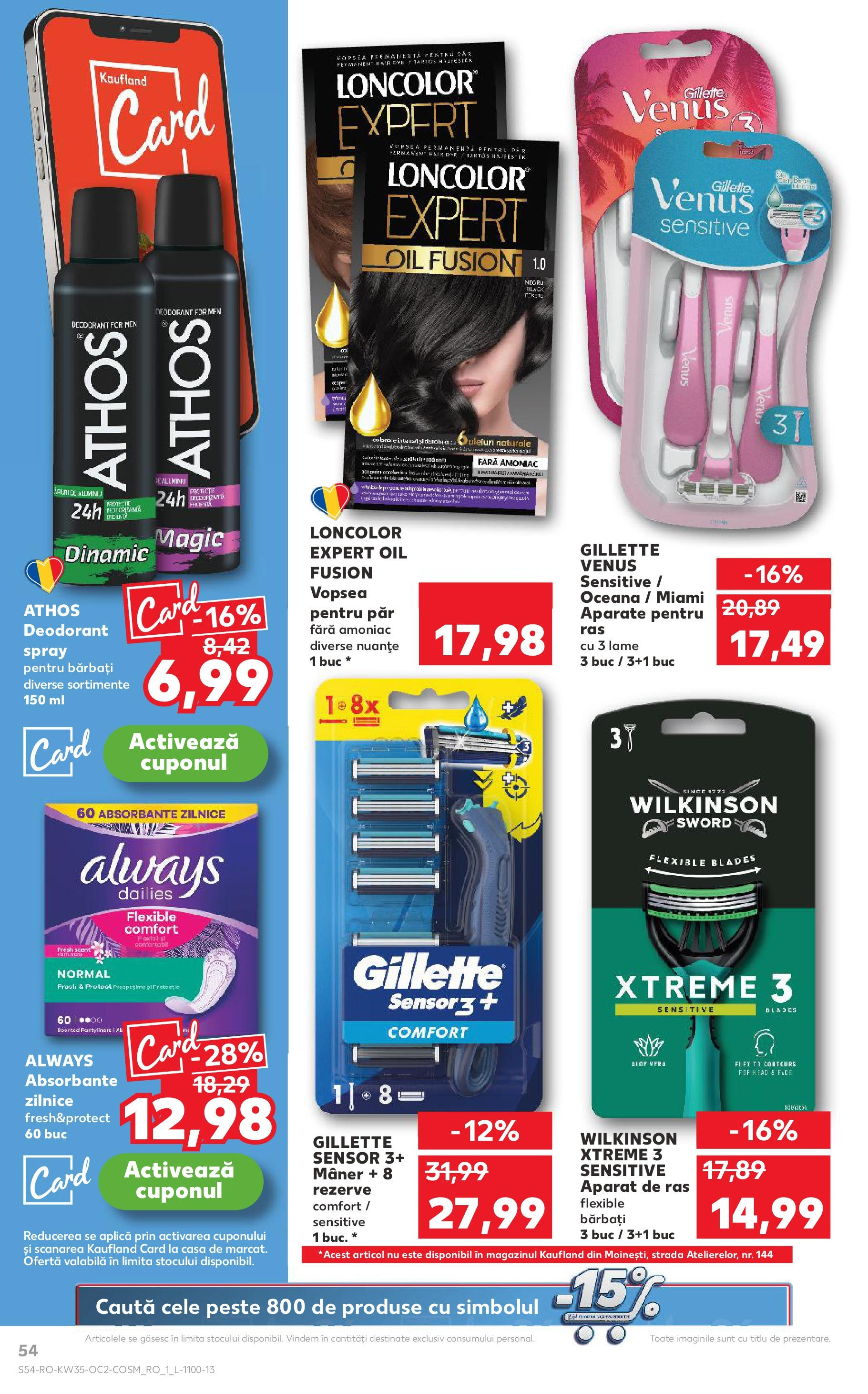 Catalog Kaufland - Ploiești 27.08.2025 - Revista si Oferta | Pagină: 54 | Produse: Aparat De Ras, Vopsea, Mâner, Deodorant