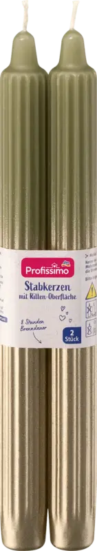 Profissimo Rillenstabkerze Metallic