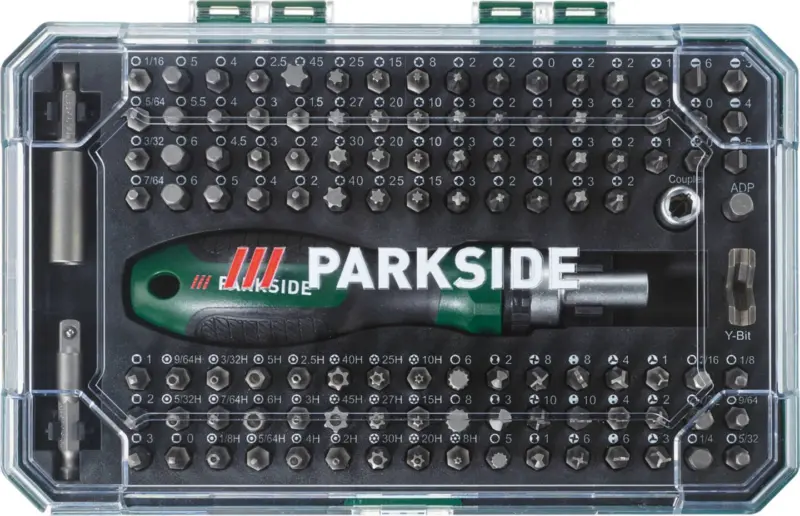 Parkside® Комплект отвертка с тресчотка и битове