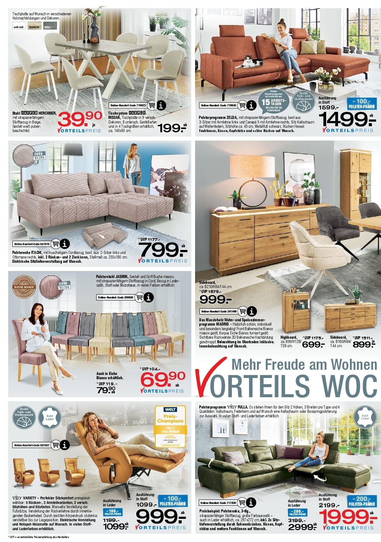 Ostermann - Möbel Ostermann: Neue Möbel wirken Wunder. (ab 29.08.2025) zum Blättern | Seite: 1 | Produkte: Stuhl Ostermann - Möbel Ostermann: Neue Möbel wirken Wunder. (ab 29.08.2025) zum Blättern | Seite: 1 | Produkte: Stuhl