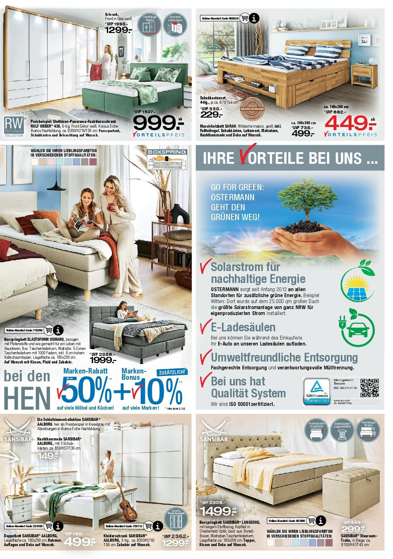 Ostermann - Möbel Ostermann: Neue Möbel wirken Wunder. (ab 29.08.2025) zum Blättern | Seite: 4 | Produkte: Matratze, Kleiderschrank, Boxspringbett, Box Ostermann - Möbel Ostermann: Neue Möbel wirken Wunder. (ab 29.08.2025) zum Blättern | Seite: 4 | Produkte: Matratze, Kleiderschrank, Boxspringbett, Box