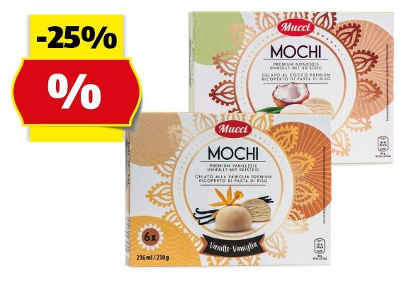 MUCCI Mochi Eis, 6 x 36 ml