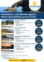 Imperatore Viaggi www.imperatoretravel.com imperatoretravelworld Pantelleria: Last Minute Agosto, Ultime disponibilità a prezzo finito! - al 06.09.2025