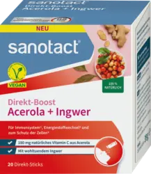 sanotact Acerola & Ingwer Sticks, 20 St