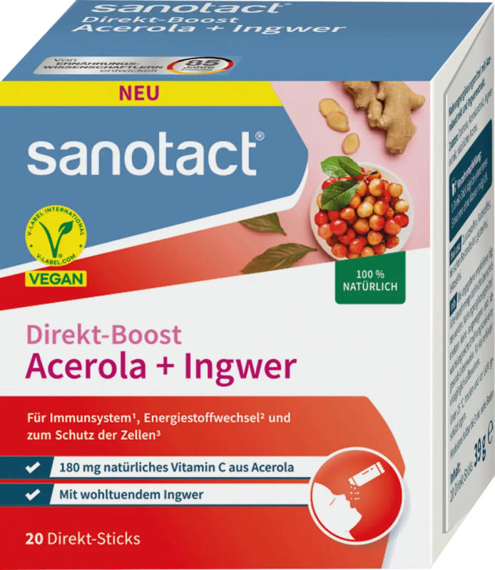 sanotact Acerola & Ingwer Sticks, 20 St