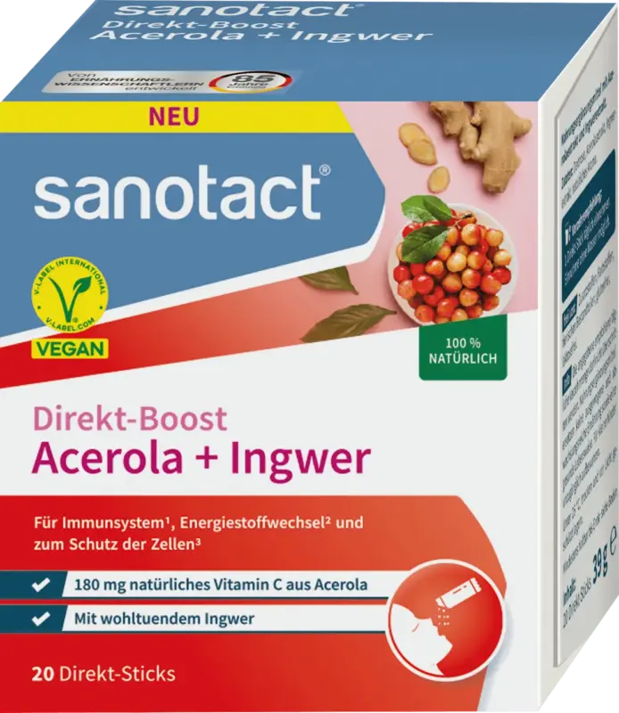 sanotact Acerola & Ingwer Sticks, 20 St