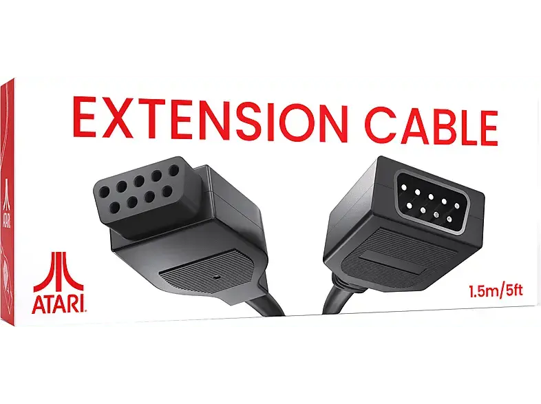 Plaion Accessory Extension Kabel (1.2m) für Atari 2600+, 2600, 7800; Verlängerungskabel