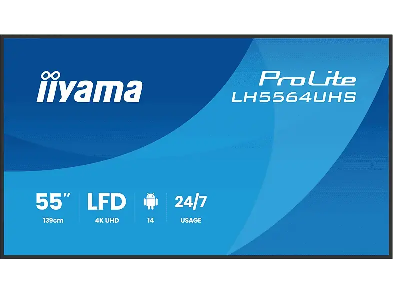 iiyama ProLite LH5564UHS-B1AG 54.6 Zoll Digital Signage-Display mit erweiterten Steuerungs- und Konnektivitätsoptionen