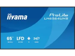 iiyama ProLite LH6564UHS-B1AG 64.5 Zoll Digital-Signage-Display mit erweiterten Steuerungs- und Konnektivitätsoptionen; Digital Signage-Display
