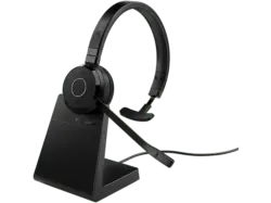 Jabra 6693-833-499 Evolve 65 TE, Optimiert für Unified Communication, Mit Ladestation, Schwarz; Kopfhörer----Kopfhörer