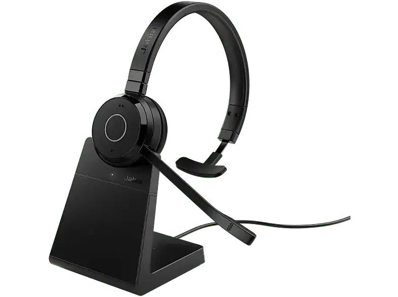 Jabra 6693-833-499 Evolve 65 TE, Optimiert für Unified Communication, Mit Ladestation, Schwarz; Kopfhörer----Kopfhörer